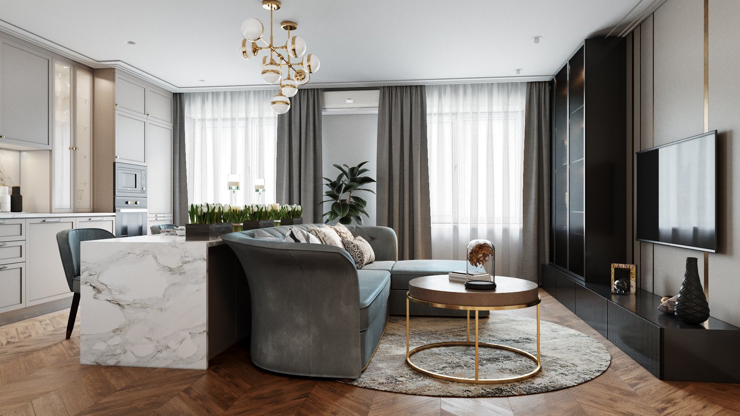 Автор студия ROOM DESIGN, дизайнер ЕКАТЕРИНА РЫБЛЕВА
